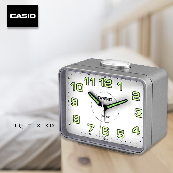 RELOJ DESPERTADOR CASIO ANÁLOGO TQ-218-G