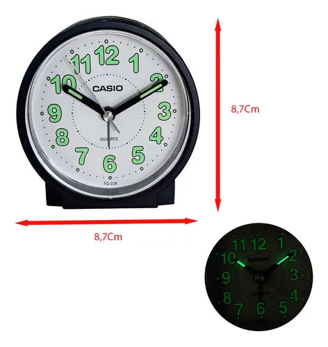 RELOJ DESPERTADOR CASIO TQ 228-7