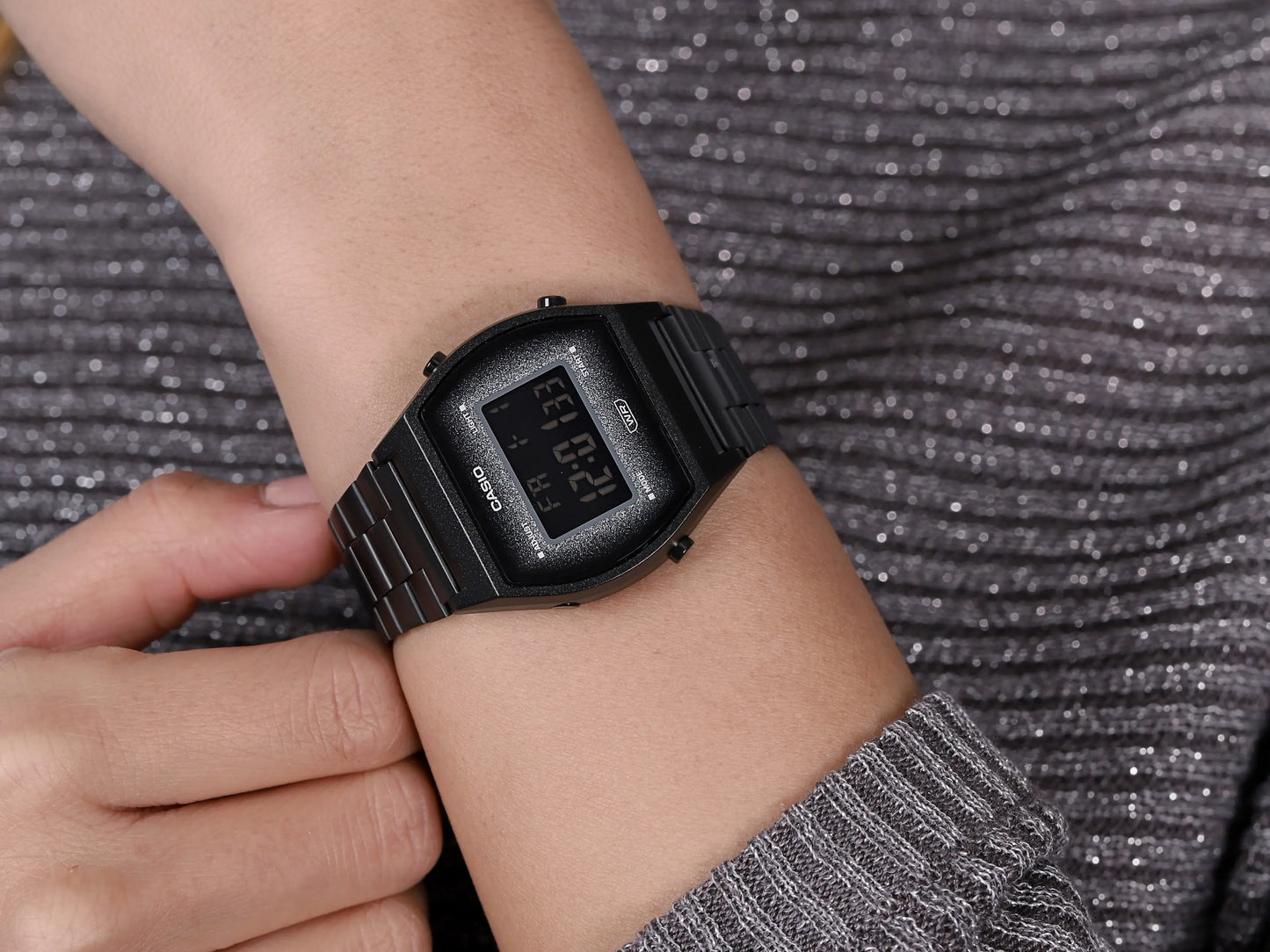 RELOJ CASIO METAL NEGRO B640WB