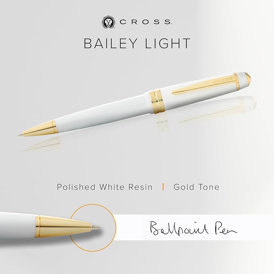 BOLÍGRAFO CROSS BAILEY LIGHT LACA BLANCO PERLADO