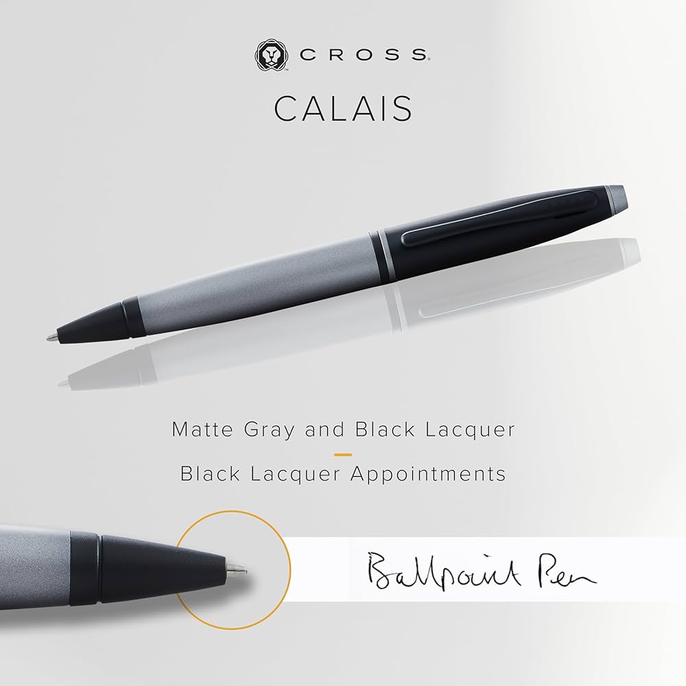 BOLÍGRAFO CROSS CALAIS MATTE NEGRO / GRIS