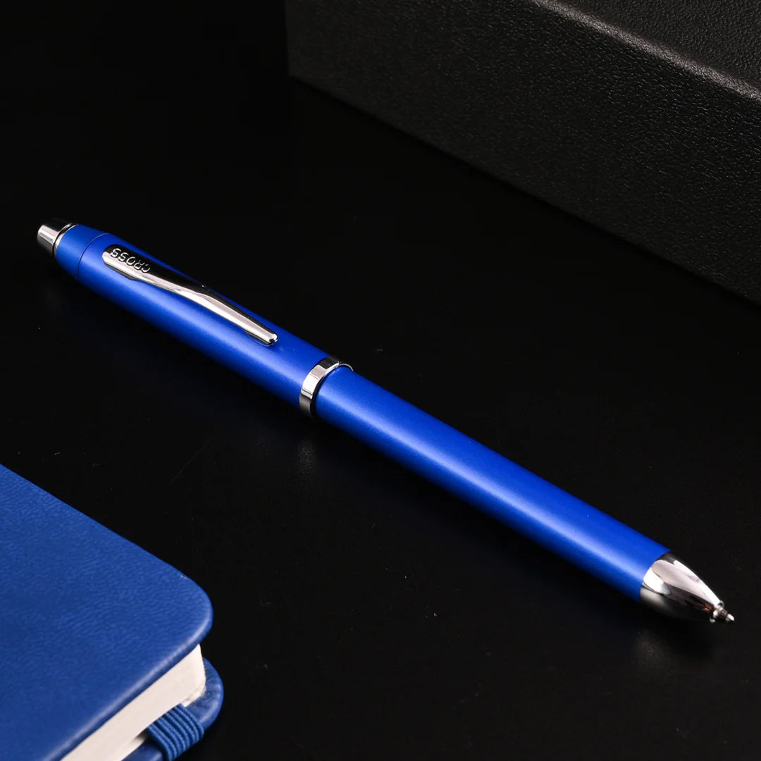 BOLÍGRAFO TECH3+ STYLUS AZUL CROMADO