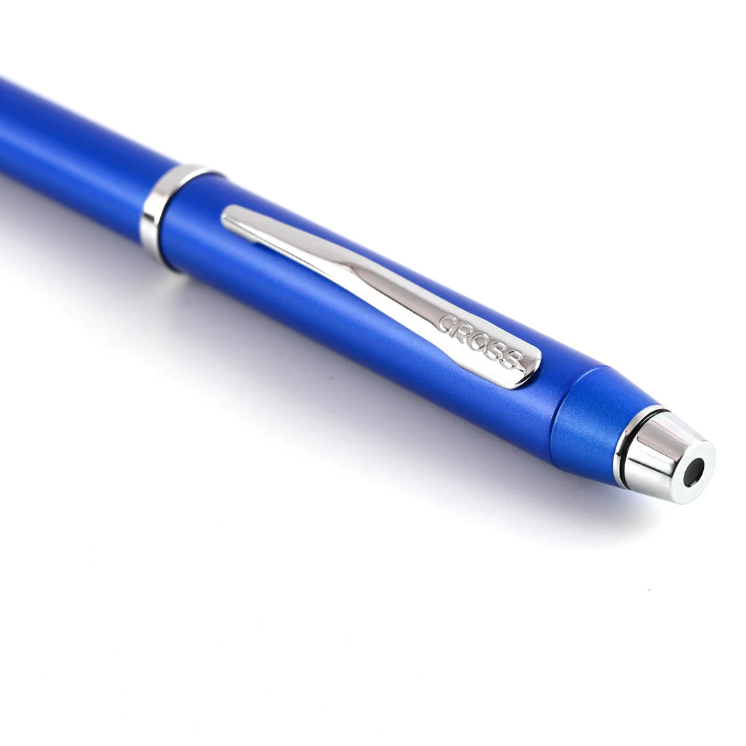 BOLÍGRAFO TECH3+ STYLUS AZUL CROMADO