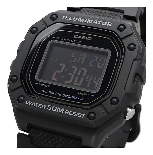 Reloj Casio Collection Black W-218H-1AVEF