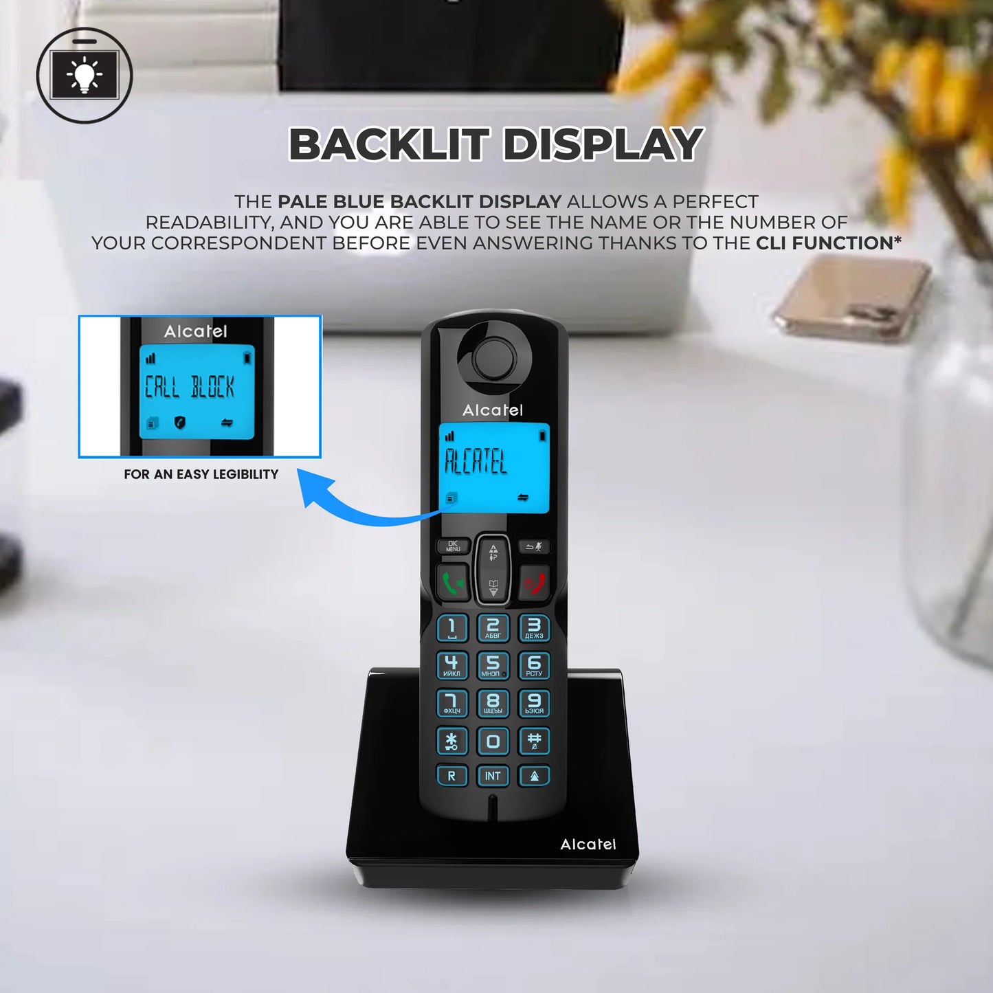 TELÉFONO INALÁMBRICO ALCATEL S250