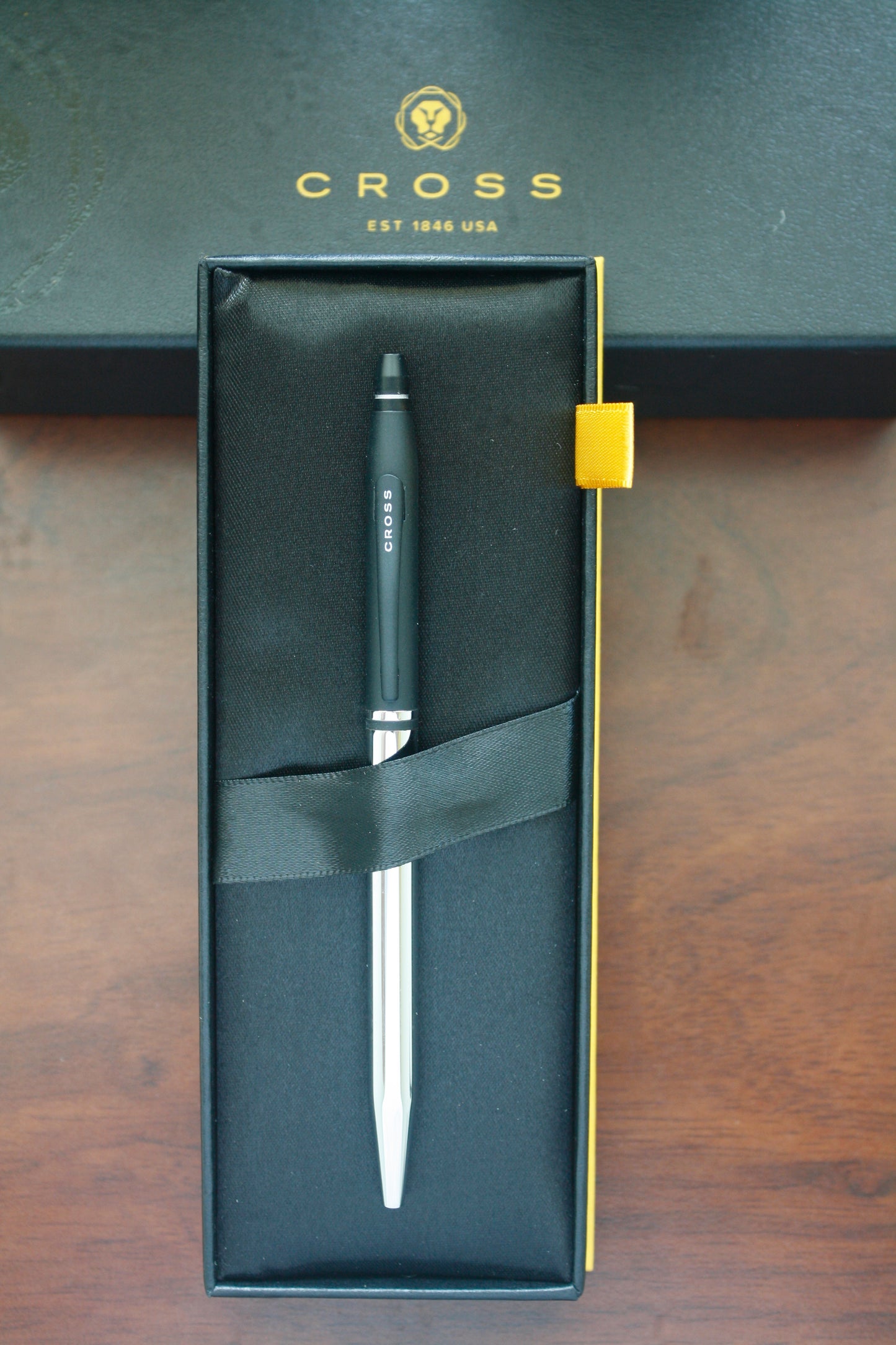 BOLÍGRAFO CROSS CLICK TUXEDO MATTE NEGRO / CROMO