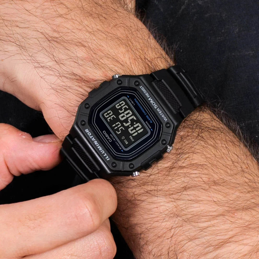 Reloj Casio Collection Black W-218H-1AVEF
