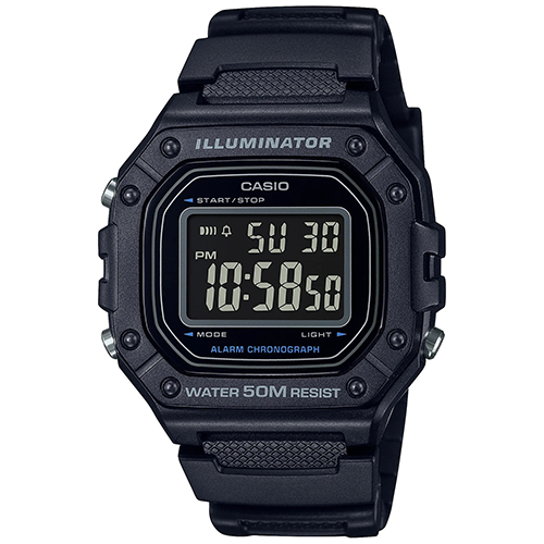 Reloj Casio Collection Black W-218H-1AVEF