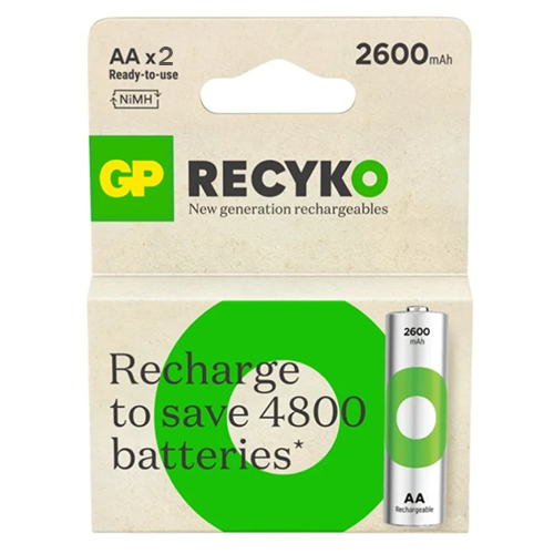 BATERÍAS RECYKO GP BATTERIES NIMH 1.2V 2600 MAH