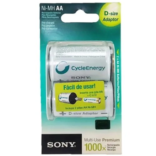 BATERÍAS SONY CYCLE ENERGY ADAPTADOR TIPO D