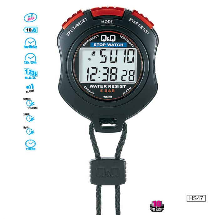 CRONÓMETRO Q&Q QUARTZ HS47