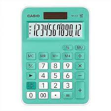 CALCULADORA CASIO MX-12B 12 DIGITOS VERDE PASTEL